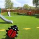 Plaistow Primary Early Years redevelopment, drainage, leveling, landforms, traditional play, sand shed and synthetic grass5